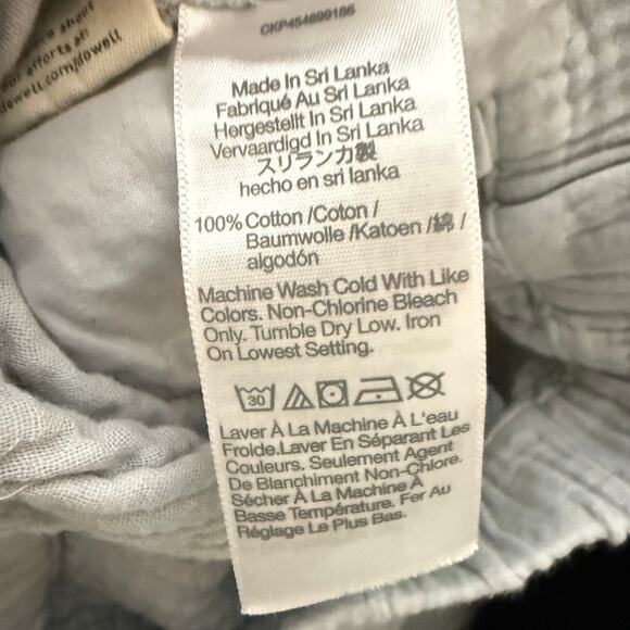 Madewell Lightspun Easy Pull-On Cotton Gauze Shorts Light Blue Women XXS - Picture 5 of 8